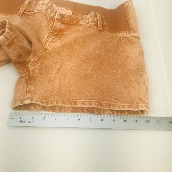 Isabel Maternity Ingrid/Isabel Women's Size 6 Side Panel Brown Carpenter Short - Picture 9 of 16